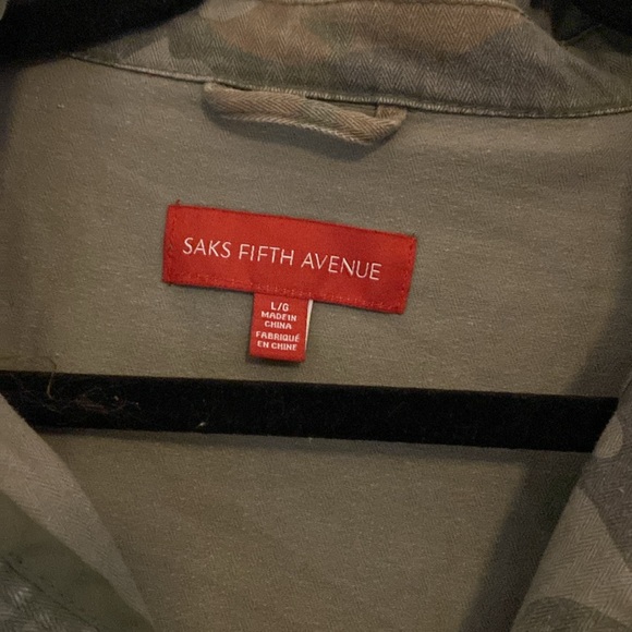 Saks FiFth Ave Camo Jacket - Picture 2 of 5